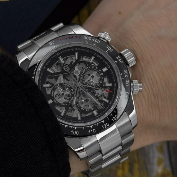 Чоловічий годинник Pagani Design PD-1777 Silver-Black фото 3